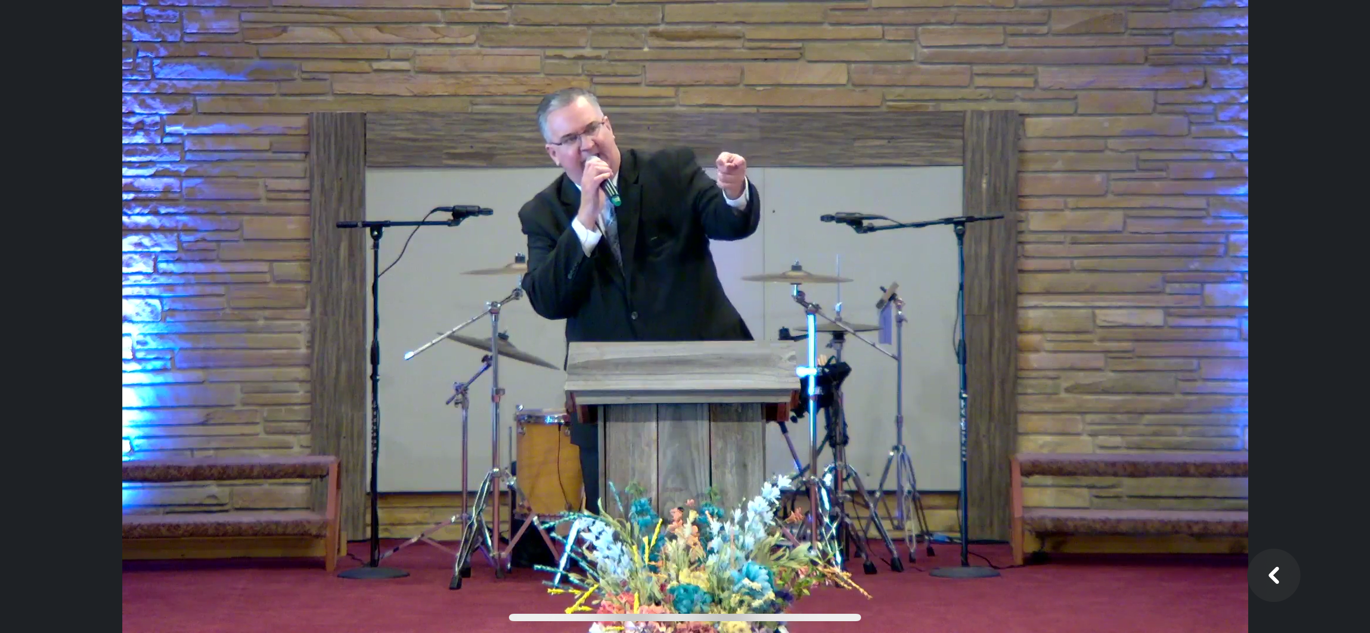 Evangelist Coburn preaching